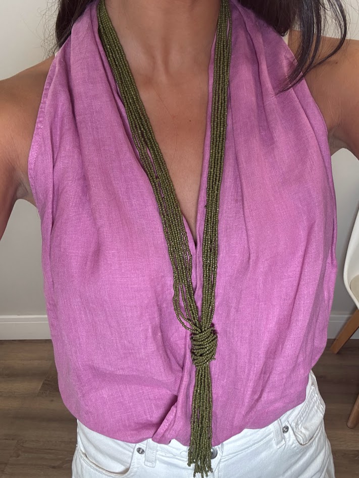 Collar nudo verde