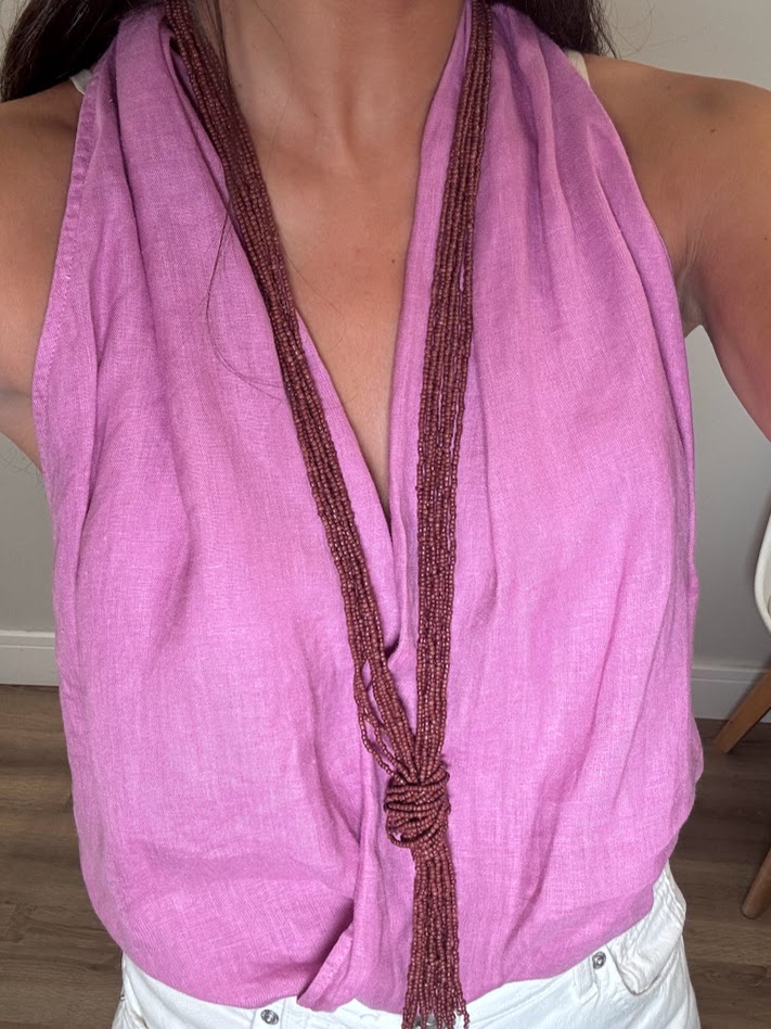 Collar nudo bronce