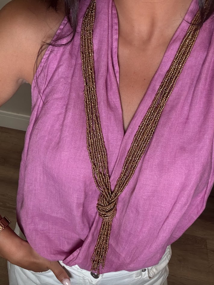 Collar nudo dorado