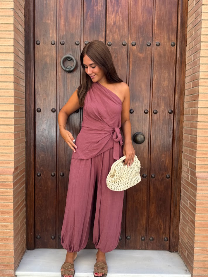 Conjunto Palma rosa