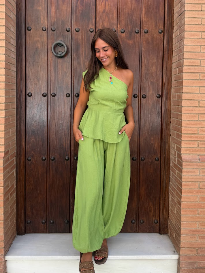 Conjunto Palma verde pistacho