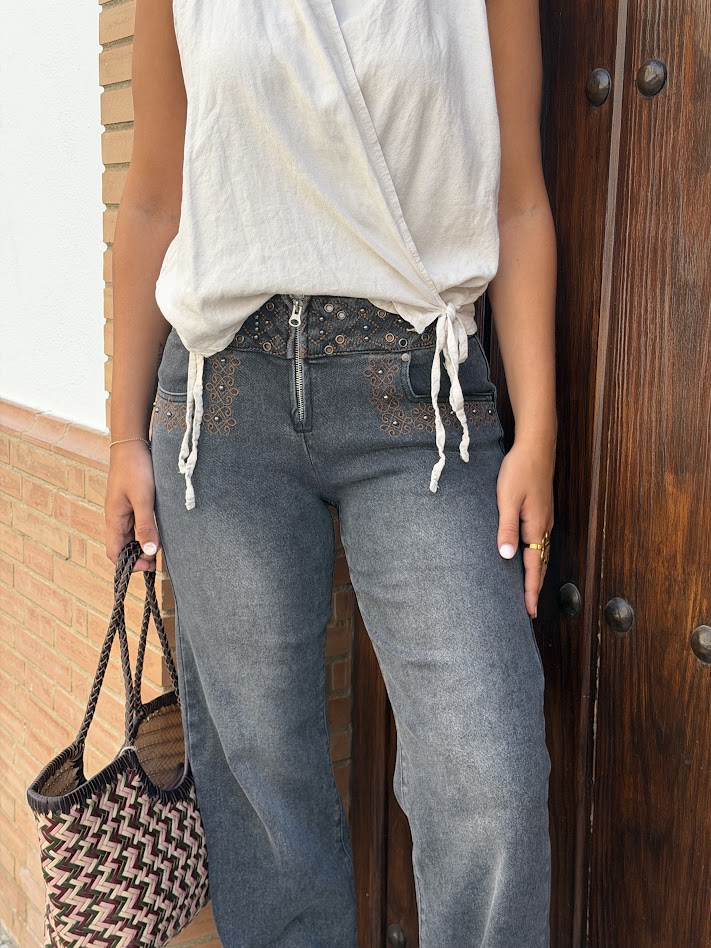 Pantalón Keira gris oscuro
