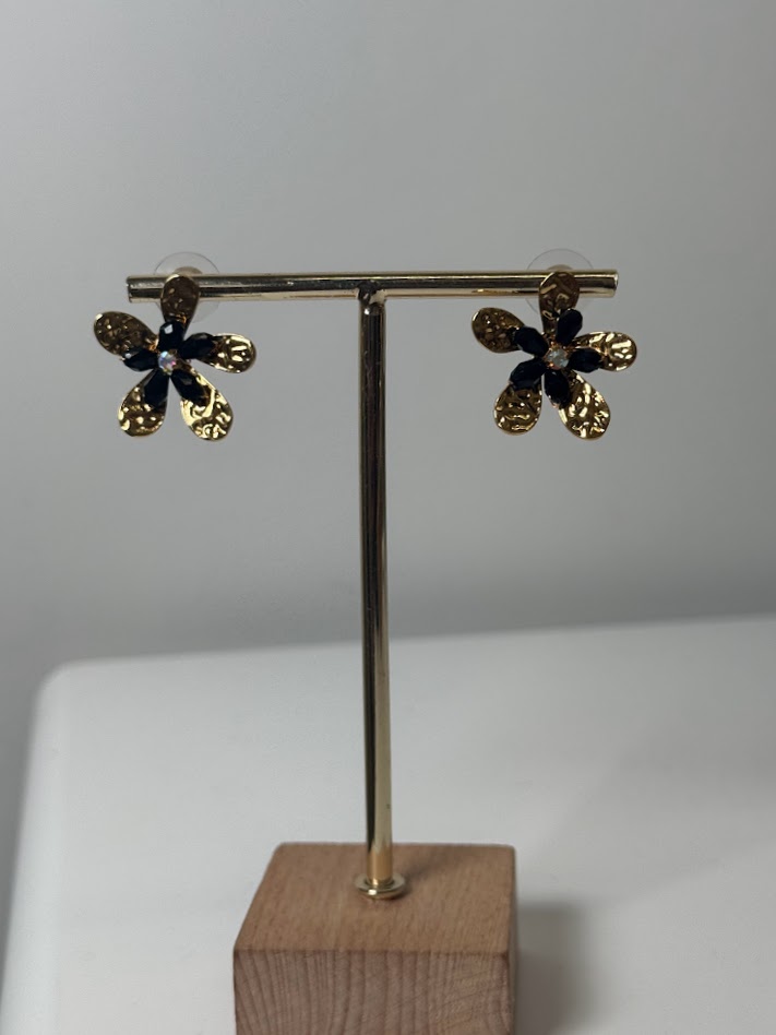 Pendientes Margarita negro
