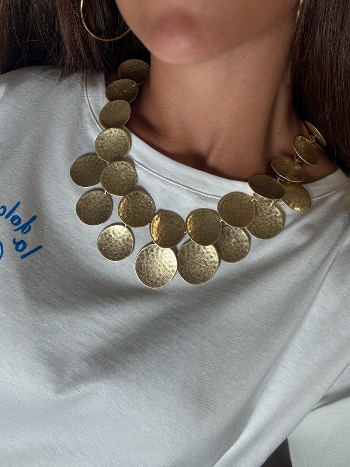 Collar circular dorado