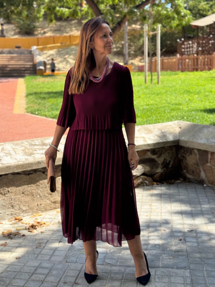 Vestido Burdeos