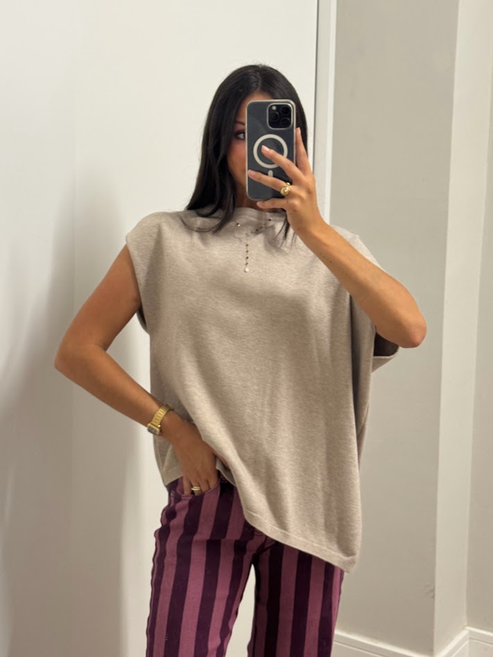 Jersey capa beige