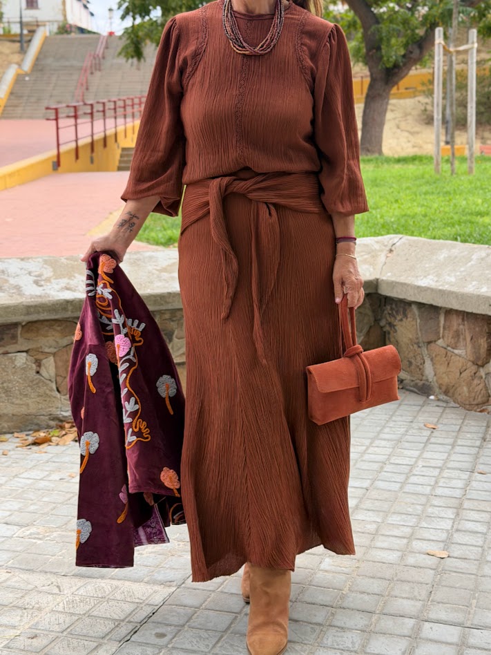 Falda Aldara teja