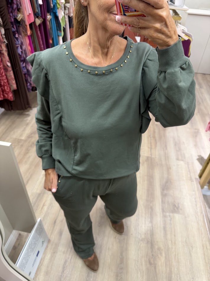 Conjunto de chandal verde