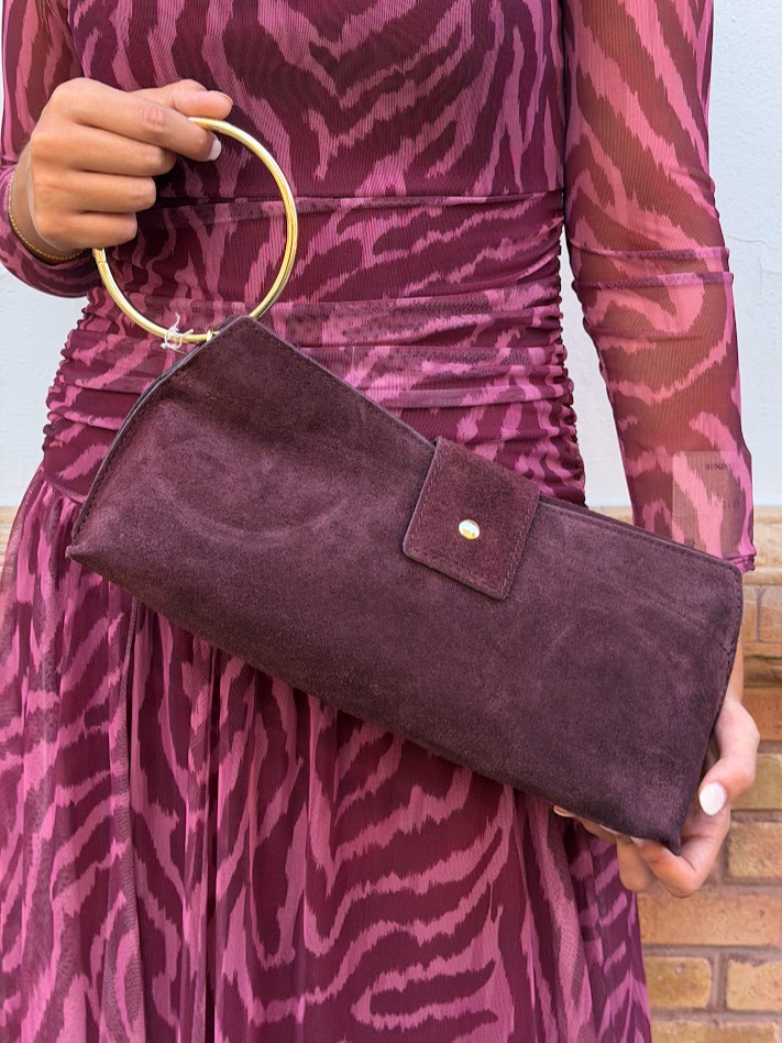 Cartera granate aro