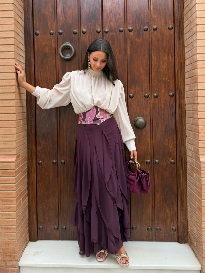 Falda Marea morado