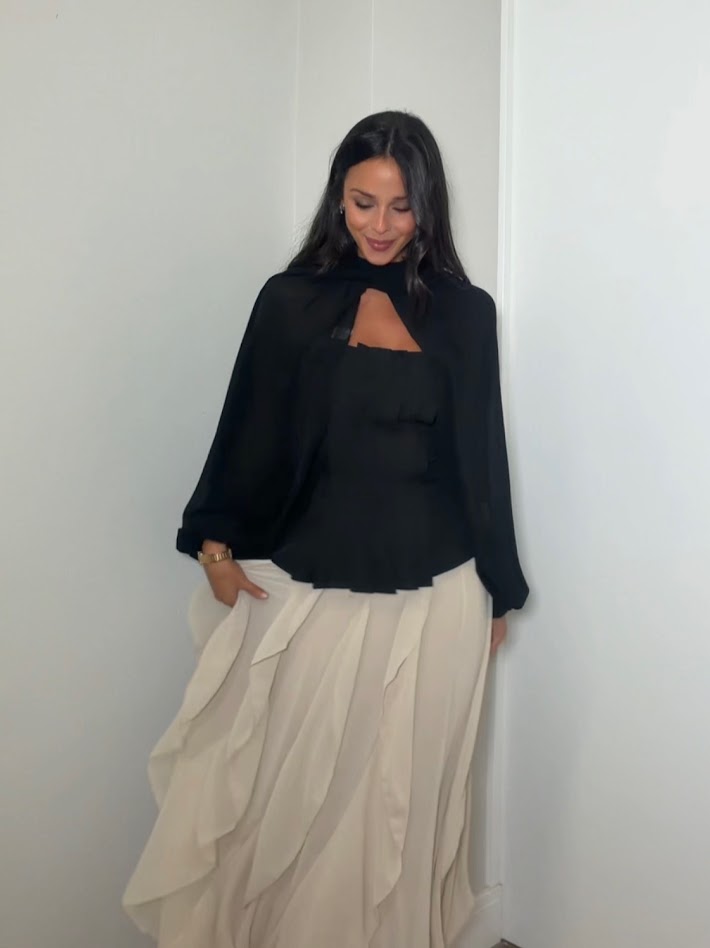 Top Rocio negro