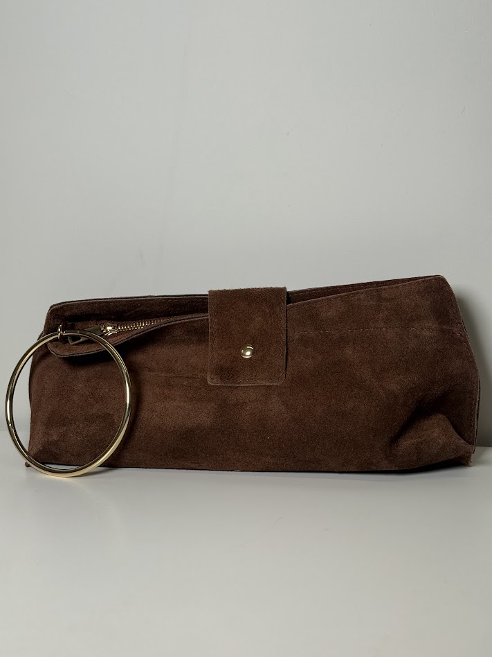 Cartera chocolate aro