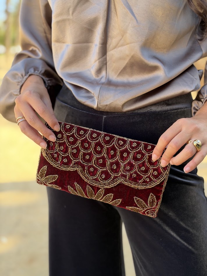 Cartera Mara burdeos